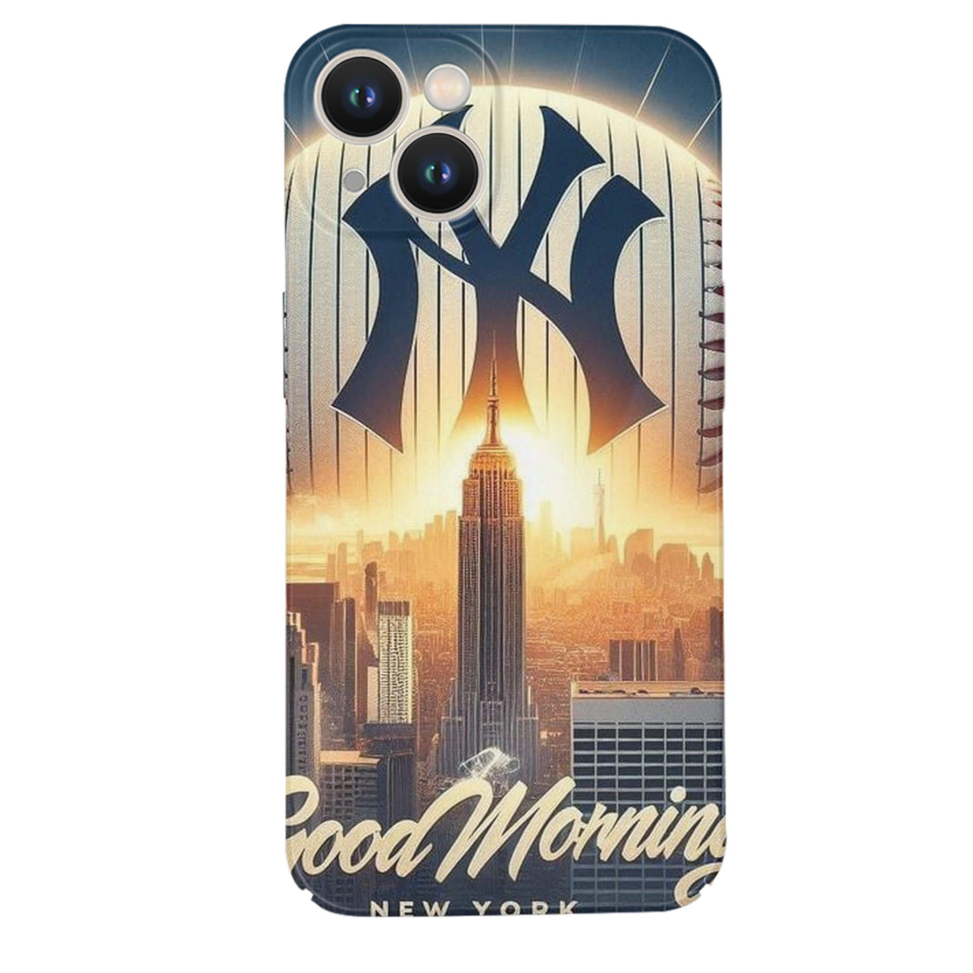 New York Yankees 111 IPhone 14 Series Full-Cover Hard Case – Shockproof With Raised Camera Protection – Precise Cutouts, Wireless Charging Compatible – Durable, Anti-Yellowing, Easy To Clean